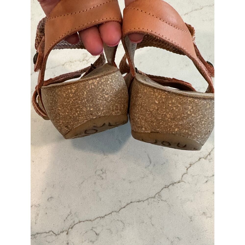 Taos Braided Strappy Sandals Womens 39 US 8.5-9 Pink Comfort Boho Leather - Picture 11 of 13
